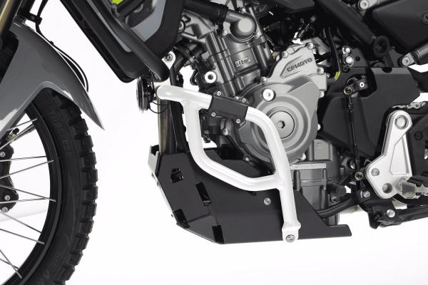 Unterer motorschutzbuegel cf moto mt450_weiss